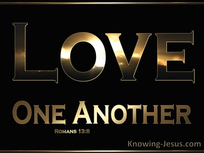 Romans 13:8 Love One Another (brown)